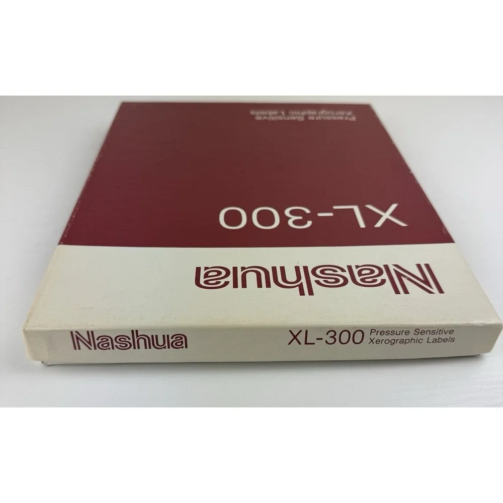Vintage‎ Xerox Copier Labels 33 Per Sheet 3300 Labels Nashua XL-300 8.5x11